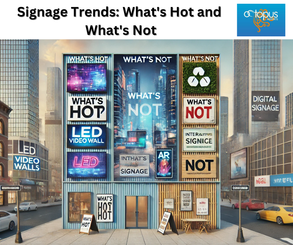 Signage Trends: What's Hot and What's Not