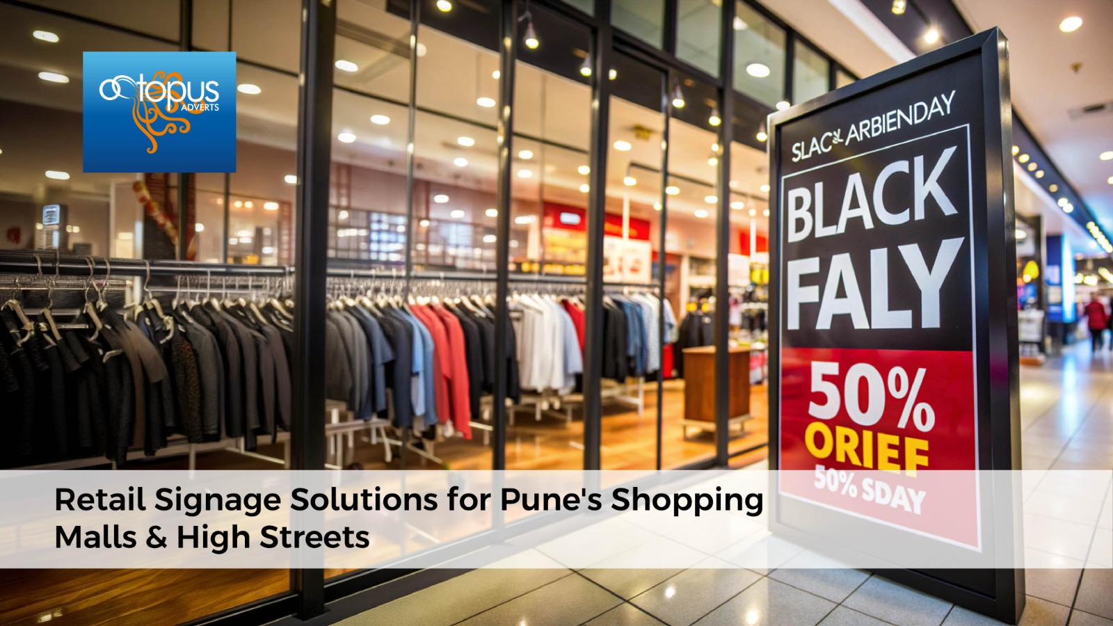 Top Signage Solutions for Pune Malls & High Streets | Octopus